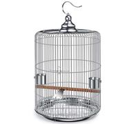 Cage D'élevage De Perruches Calopsittes, Cage À Oiseaux en Acier Inoxydable pour Les Voyages en Extérieur, Cage À Oiseaux Muguet Suspendue De Jardin，Installation Facile(32cm)