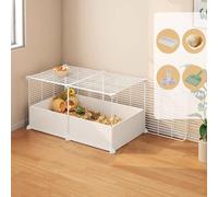 Cage D'élevage De Poulets Rudin Cage D'intérieur Pour Cailles Poulailler Domestique 1 À 3 Couches HD Transparent Petits Animaux Cage À Volaille Pour Élever Plusieurs Animaux De Compagnie(White,73*37*3
