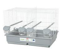 Cage d'élevage oiseaux - Zolux - Primo Cati - 57 x p34.5 x 41 cm - Blanc et gris