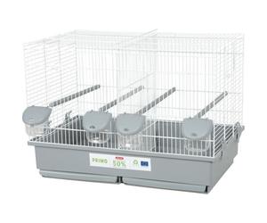 Cage d'élevage oiseaux - Zolux - Primo Cati - 57 x p34.5 x 41 cm - Blanc et gris