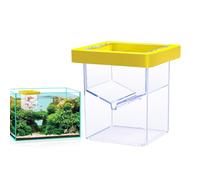 Cage D'éleveur De Poisson, Boîte D'isolement Flottante, Récipient À Hachuré D'aquarium 11x8,6x8,6 Cm / 4,33x3,39x3,39 Pouces Conception À Double Compartimentation/Favorise Une Croissance Saine pour