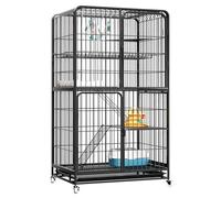 Cage d'extérieur pour animal domestique avec roues, parc spacieux à plusieurs niveaux pour chats, furets, lapins - Installation facile à monter soi-même et grande porte d'entrée