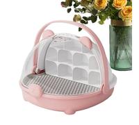 Cage d'habitat pour animaux | Boîte d'alimentation portable avec poignée, cage de transport pour tortues et à soie