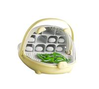 Cage d'habitat transparente avec design respirant et chambre amovible pour une observation facile et une meilleure reproduction - Récipient respirant pour la croissance des vers à soie
