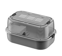 Cage d'intérieur confortable pour petits animaux avec couvercle ventilé et échelle d'aires de jeux pour hamsters, hérissons, petits animaux