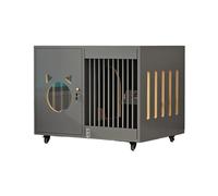 Cage d'intérieur en bois pour chat avec design épais, plusieurs aérations pour une circulation d'air optimale, facile à assembler et à déplacer, idéale pour chats, furets, chinchillas, lapins et