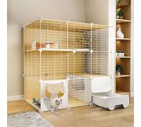 Cage d'intérieur pour Chat Grandes Cages pour Chats, boîte intérieure, Stylo pour Chaton pour Chat, Caisse de chenils détachables, (Taille : 111x49x109cm)