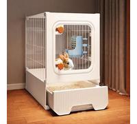 Cage D'IntéRieur pour Lapins, Clapier Visible avec Plateau Amovible et Tiroir De Rangement - Habitat Facile à Assembler pour Petits Animaux, Hamsters, Lapins Et Autres Petits Animaux(36 * 46 * 53cm)