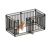 Cage d'intérieur robuste pliable pour chien - Très grand espace - Tube carré épais - Combinaison pour tous les types de chiens
