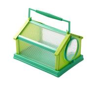 Cage d'observation des insectes pour l'extérieur - Cage d'élevage pour vers à soie - 20 x 15 x 13 cm - Cage portable et respirante - Pour petits animaux - Bleu lac
