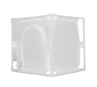 Cage d'observation d'insectes en PVC Blanche réutilisable pour Habitat de Papillons, boîte d'incubateur et légère pour Serre d'élevage d'insectes et de Papillons 16 x 16 x 16 cm (en Forme de U