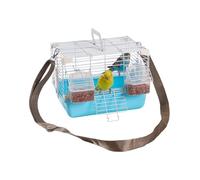 Cage d'oiseau | Cage de Voyage d'oiseaux Portable avec poignée | Small Animal Carrier en Service Lourd pour calopsitteux, perruches, Pivoine et Perles Munias | Léger, ventilé et Facile à Nettoyer