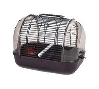 Cage d'oiseau, Cages à Oiseaux Cage Transparente Portable de Voyage for Compagnie Transporteurs d'oiseaux créatifs Petit Transporteur nichoir Durable(Brown Large)