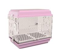 Cage d'oiseau, Cages à Oiseaux en Acrylique, Cages créatives, nichoir Portable, Grand, Cage de vol carrée(Purple)