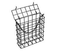 Cage d'oiseau carré - accessoires pour animaux de compagnie, mangeoire à oiseaux en plein air | Moistage métallique, mangeoire, sangles suspendues, boule de graisse métallique, mangeoire en fil de fil