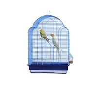 Cage d'oiseau Solide à la Mode Bird Bird Tiger Skin Black Peony Parrot Perred Iron Birdcage avec Tasse d'alimentation pour Petits Oiseaux, pinsons, Oiseaux d'amour pour lousses Finches
