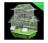 Cage d'oiseau Solide Cage d'oiseau Tiger Skin Parrot Cage Big Villa Bird Cages for Iron Culture of Parrots Birdhouse Grand Oiseau Cage pour Les orientes Cage d'oiseau Parrotlet Finches