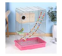 Cage d'oiseau Solide Cage en métal électroplate de la Peau Tiger Skin Cascariel Bird Portable Poignée Volante Cage pour canari, Oiseau d'amour pour lorers Cage d'oiseau Parrotlet Finches