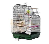 Cage d'oiseau Solide Mode Grand Perroquet métallique Cage de Reproduction Cage Tiger Skin Grande Cage d'oiseau Cage de parake