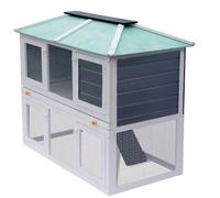 vidaXL Cage double pour animaux Bois