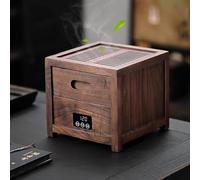 Cage Électrique Pour La Torréfaction Du Thé, Machine À Torréfier Le Thé En Bois Massif, Avec Grille, Plage De Température 120-180 °C, Conception Amovible, Minuterie, Pour Révéler L'arôme Du Thé