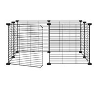 Cage en acier pour animaux de compagnie, 8 pièces, avec porte, 35 x 35 cm, idéale pour les petits animaux tels que les lapins et les cochons d'Inde, robuste et sûre