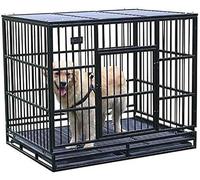 Cage en Acier pour Animaux de Compagnie, Cage intérieure pour Chiens de Petite et Moyenne Taille avec Toilettes, clôture d'exercice pour Animaux de Compagnie, adaptée aux Jardins et aux Cours