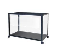 Cage en acrylique transparent pour petits animaux - Habitat pour cochon d'Inde, gerbille, souris avec aménagement paysager épais pavé et vue à 360°