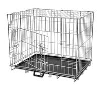 Cage métallique et pliable pour chiens L