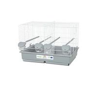 Zolux - Cage d'élevage oiseaux Primo Cati - 57 x p34.5 x 41 cm - Blanc et gris