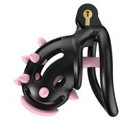 Cage en résine spécifique à l'entraînement pour Hommes avec Crampons Souples, légère et Facile à Transporter, avec 5 Anneaux fixes-RY056FR (Pointes Souples Roses, D7B)