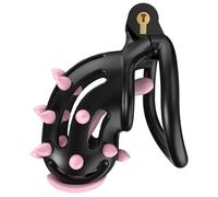 Cage en résine spécifique à l'entraînement pour Hommes avec Crampons Souples, légère et Facile à Transporter, avec 5 Anneaux fixes-RY056FR (Pointes Souples Roses, C7B)