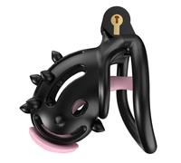 Cage en résine spécifique à l'entraînement pour Hommes avec Crampons Souples, légère et Facile à Transporter, avec 5 Anneaux fixes-RY056FR (Pointes Souples Noires, D7B)