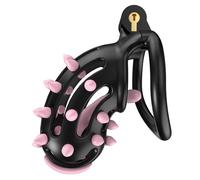 Cage en résine spécifique à l'entraînement pour Hommes avec Crampons Souples, légère et Facile à Transporter, avec 5 Anneaux fixes-RY056FR (Pointes Souples Roses, B7B)