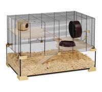 Cage en verre pour hamsters et souris - FERPLAST KARAT 80 - Dimensions 78,5 x 45,5 x 52,5 cm