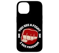 Cage Fighter MMA Mix Arts Martiaux Jiu Jitsu Coque pour iPhone 14