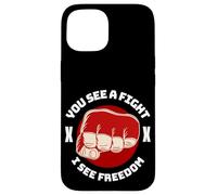 Cage Fighter MMA Mix Arts Martiaux Jiu Jitsu Coque pour iPhone 15