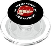 Cage Fighter MMA Mix Arts Martiaux Jiu Jitsu PopSockets PopGrip pour MagSafe