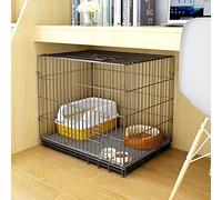 Cage for Animaux de Compagnie Chien Chat Dressage Chiot Cage for Caisse for chenil Pliante en métal avec Plateau, Facile à Transporter et, Parfaite for Le des Chiots(58x42x50cm)