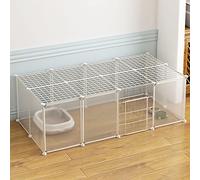 Cage for Chat - Cages for, Parc d'intérieur for, enclos for Furet, Cage for Chien, chenil Facile à Nettoyer Grand Lieu d'exercice idéal for 1 3 Chats(147x75x47cm)
