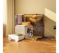 Cage for Chat Intérieure, Enclos for Chat avec Bac À Litière