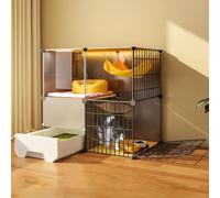 Cage for Chat Intérieure, Enclos for Chat avec Bac À Litière