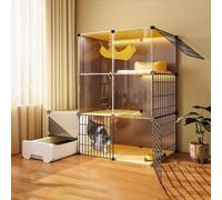 Cage for Chat Intérieure, Enclos for Chat avec Bac À Litière