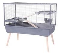 Cage rongeur surélevée Zolu Néolife 2 étages pour lapin 99 54 92 cm
