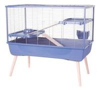 Cage rongeur surélevée Zolu Néolife 2 étages pour lapin 99 54 92 cm