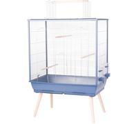 Cage grillagée oiseaux sur pieds NeoLife 80 - Zolux Bleu