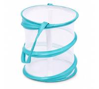 Cage-Habitat pour Papillons, Enceinte en Filet Pliable pour L'observation des Chenilles, des Chrysalides Et des Papillons, Habitat pour Insectes Pop-up Réutilisable pour La Maison(Blue)