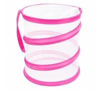 Cage-Habitat pour Papillons, Enceinte en Filet Pliable pour L'observation des Chenilles, des Chrysalides Et des Papillons, Habitat pour Insectes Pop-up Réutilisable pour La Maison(Pink)