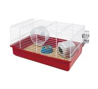 Ferplast Cage pour Hamsters Petits Rongeurs CRICETI 9,Cage Hamster en Plastique, Accessoires Inclus: Roue Hamster, Biberon, Maison Hamster, Mangeoire 46 x 29,5 x h 23 cm.