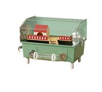 Cage Hamster Maison de Hamster Transparente, Grande Villa de Bricolage avec Tunnel, Cage spacieuse for Hamsters et Petits Animaux de Compagnie pour Animaux Compagnie(GettingStaGreen 59.9)